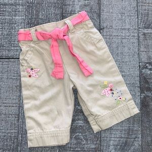 OshKosh B’gosh Flower Embroidered Khakis